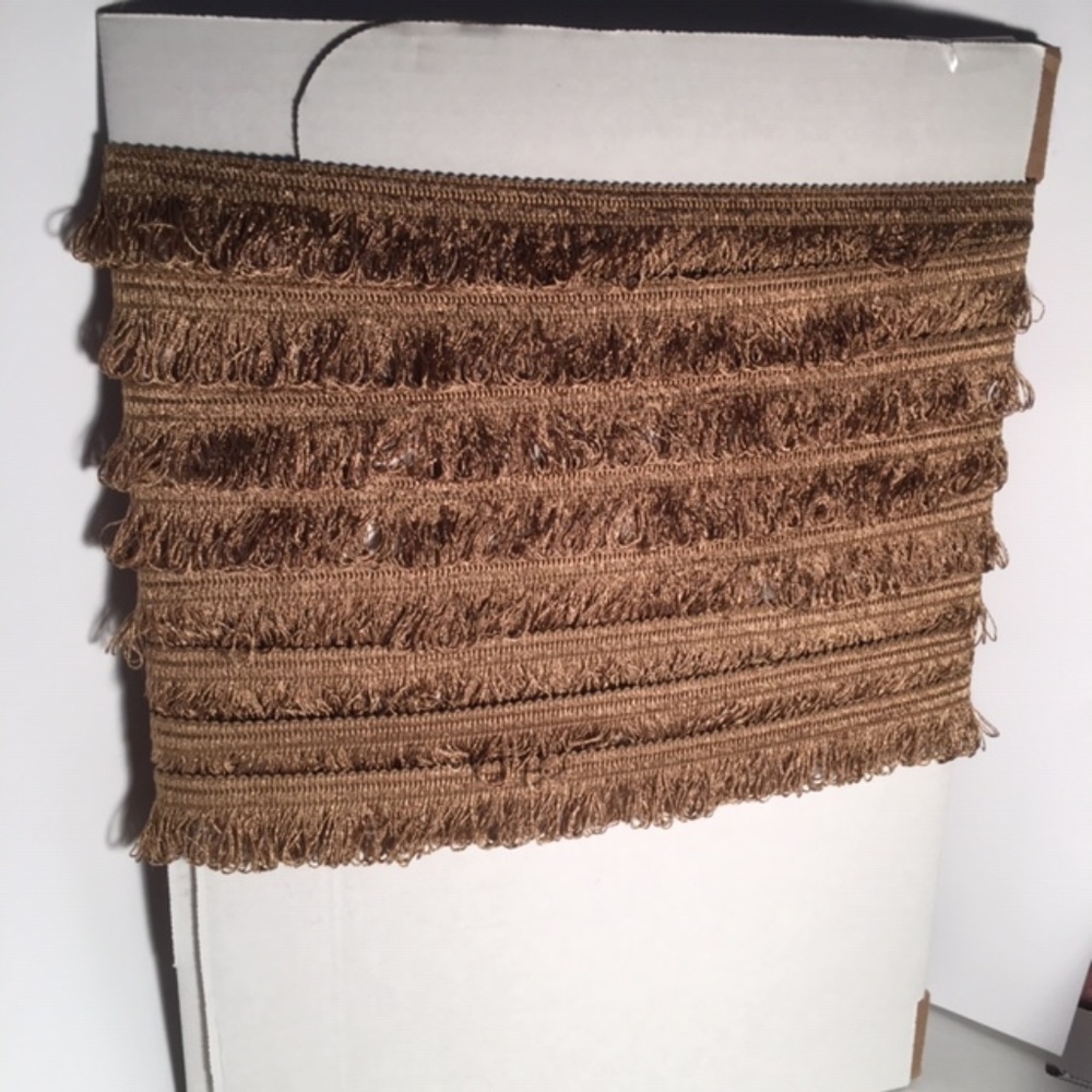 Kravet Antique Gold Looped Brush Fringe 3 yds - Picture 3 of 3